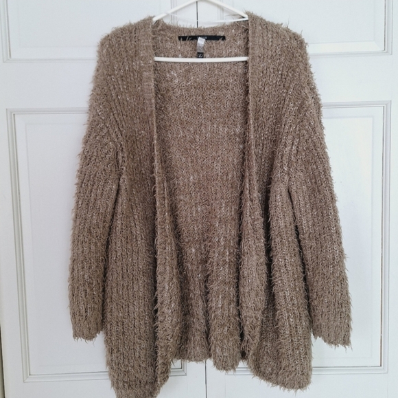 Kensie furry open eyelash cardigan - Picture 1 of 5